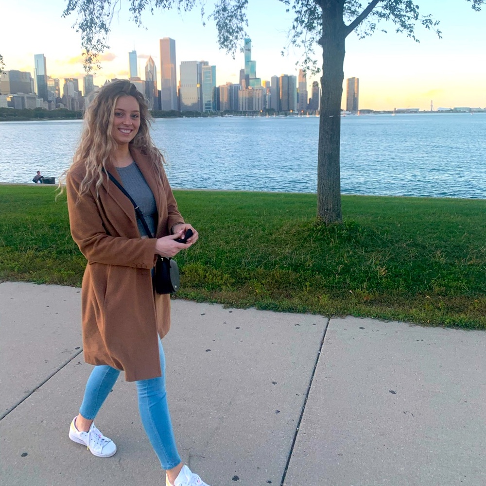 Nordstrom Camel Color Warm Trench Coat